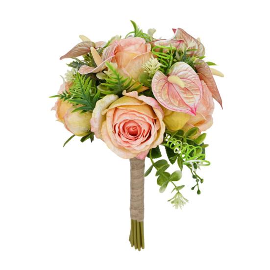 Artificial Rose Bouquet Simulated Fabric Not Wither Blooms All Year No Watering Needed Simulation Flower for Home Table Decorations