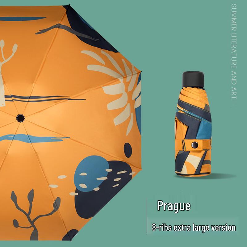 OIMG Compact 5-Fold Sun & Rain Umbrella