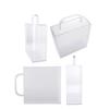 Acrylic Handheld Flowers Box Gift Wrapping Bag with Handle Reusable Bag for Bridesmaids Wedding Birthday
