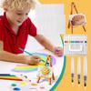 Foam Texture Painting Kit Puffy Foam Texture Painting Kit Bubble 3D Canvas Sponge Drawing Paper Craft Art Supplies for Boys Kids