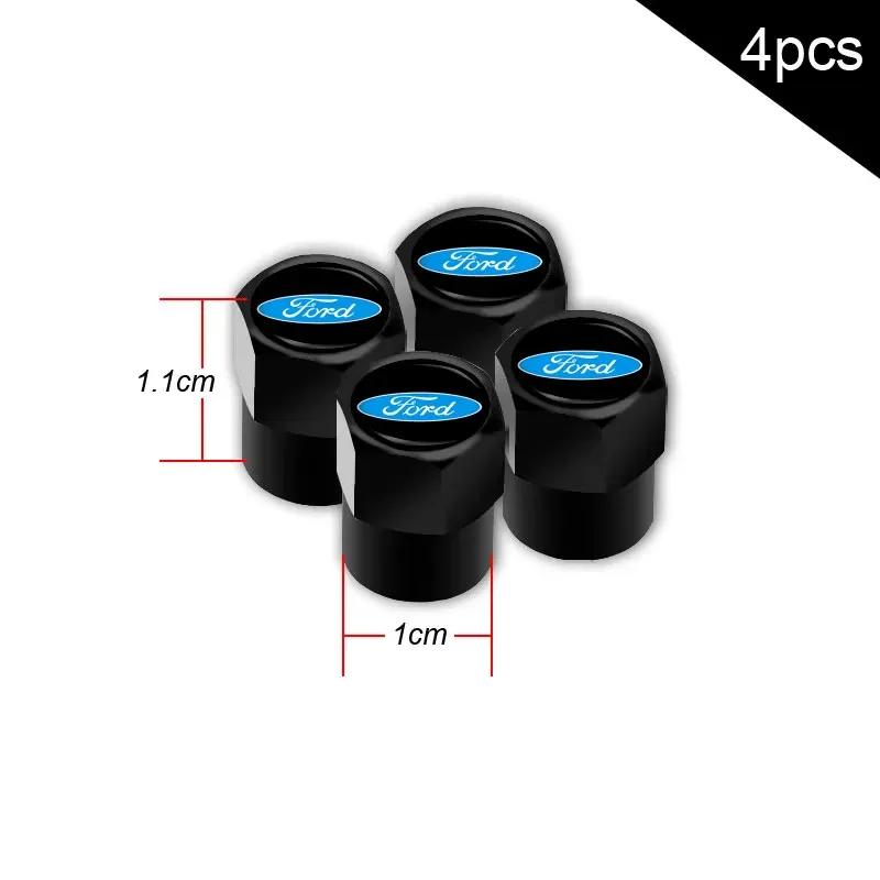 Car Sticker Hot For Ford 4Pcs Automobiles Tyre Valve Caps Car Wheel Tire Rim Stem For Ford Focus 2 3 Mk3 F150 Ranger Fusion Must
