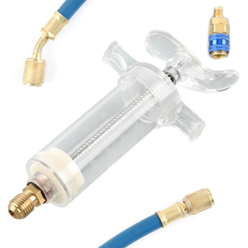 Steering Pump Fuel Injection Auto Air Conditioner Adapter Car Oil 1/4" 1OZ Hand Turn Great for Home Office Ac Car