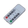 10-Key Battery Powered LED Candle Remote Control Timer Adjustable Illumination for Restaurant Ambience Decor