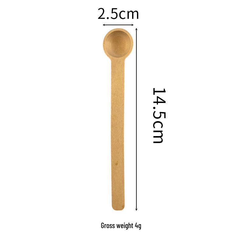 Children's Mini Wooden Spoon - 5g Solid Wood Measuring Spoon for Coffee or Milk Powder