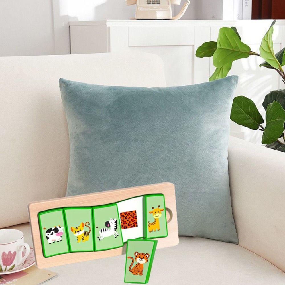 Puzzle Board Shape Matching Board Game Montessori Animal Jigsaw Toys  Thinking Training