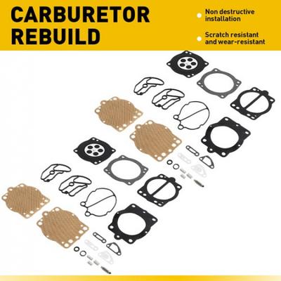 For Polaris Pro 1200 2000-2001 Carb Repair Kit-2 w/Gasket,Diaphragm,Check Valve