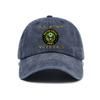 Printed Washed Distressed Soft Top Baseball Cap Unisex Sun Visor Baseball Cap