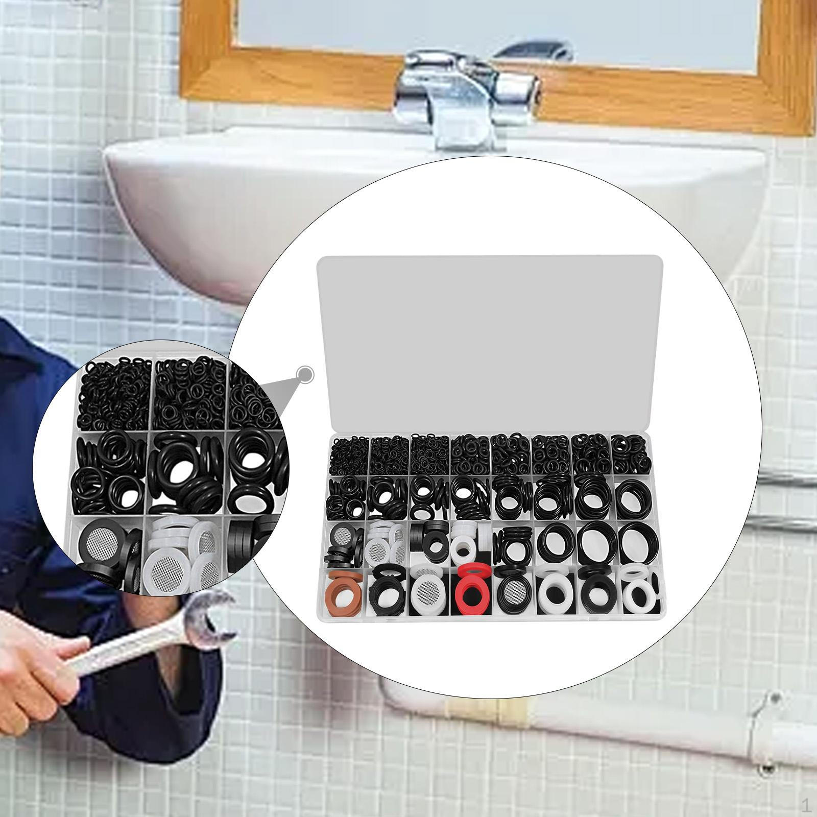 

705Pcs O Rings and Washers Plumbing Assortment Set Sealing for Vehicle Repair Tube