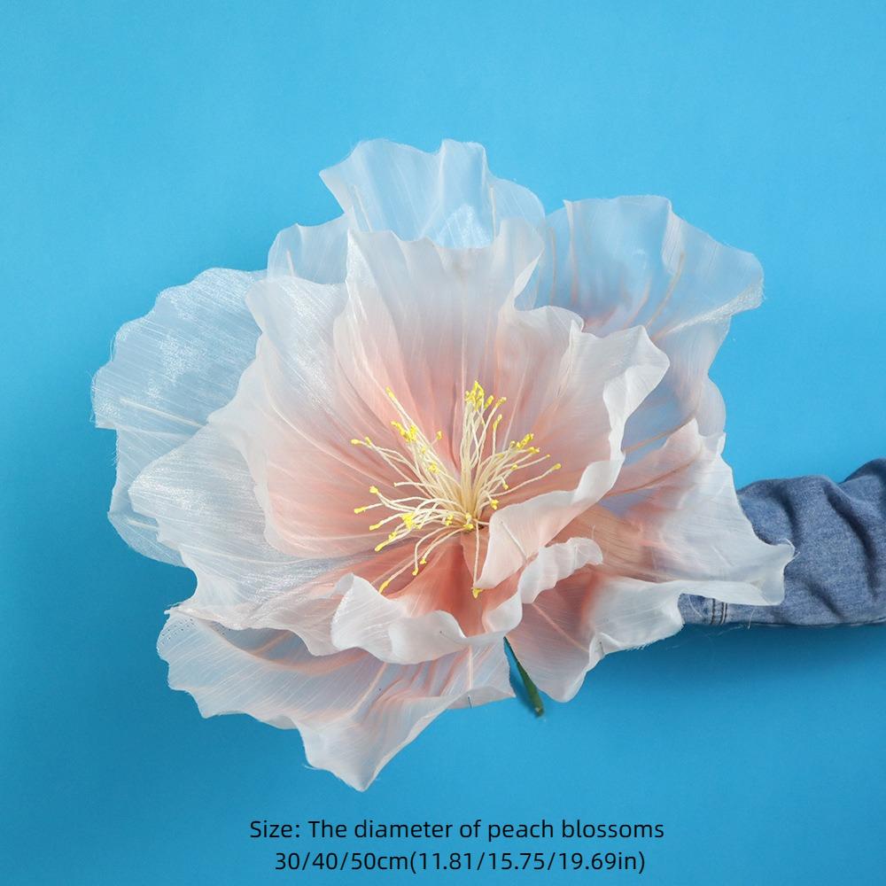 Giant Gauze Large Flower Head 30/40/50cm Fake Flowers New Yarn Flower  Outdoor