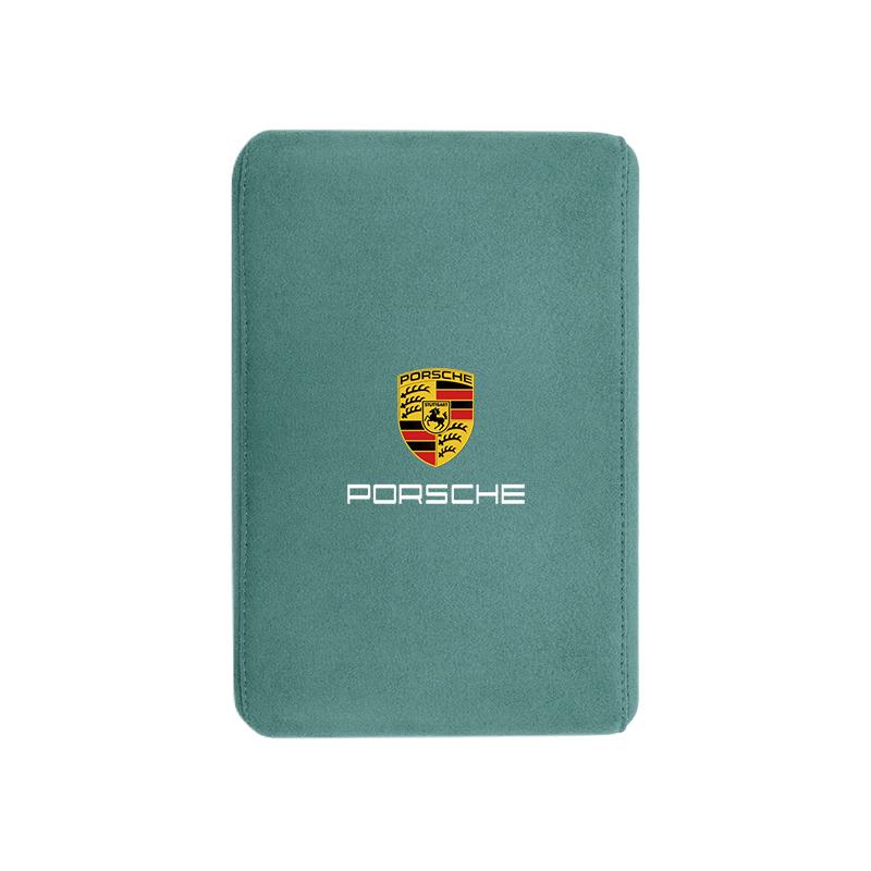 Tappetino per Scatola Bracciolo Interno Auto Accessori Console Centrale per Porsche Cayenne Panamera Macan 911 718 Taycan Boxster Cayman 918