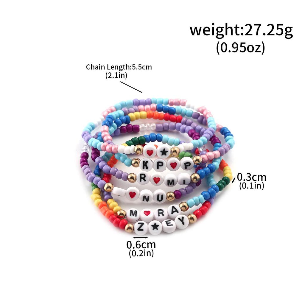 Anime K-POP Dämonenjägerin Anhänger Perlen DIY Armband