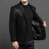 Leather jacket men's suit top layer sheepskin jacket autumn casual leather suit