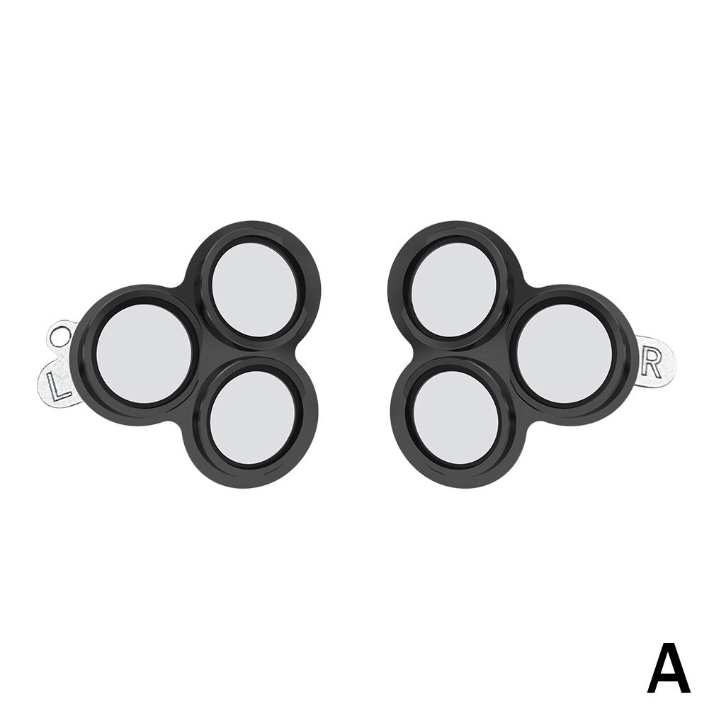 

Защита линз из металлического сплава для Meta Quest3S Защитные очки для линз из сплава Стекло Взрывозащищенный аксессуар Z4C2 Black-1set