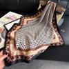Commuter Printed Scarf Simulation Silk Premium Sense Sunscreen Shawl Neck Square Scarf Scarf Silk Scarf Headscarf Summer Thin