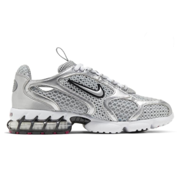 New Nike Air Zoom Spiridon Cage 2 Metallic Silver Women's CD3613-001