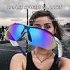 Unisex Polarized Sports Smart Glasses Touch Control Interpupillary Adjustment Music Cycling/Running/Baseball Anti-UV IP68