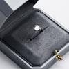 Light Luxury Leather Jewelry Box Light Gray Octagonal Jewelry Packaging Box