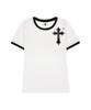 PRIMATE Cross Women'S Slim Fit Ringer Short Sleeve T-Shirt 3 Colors
