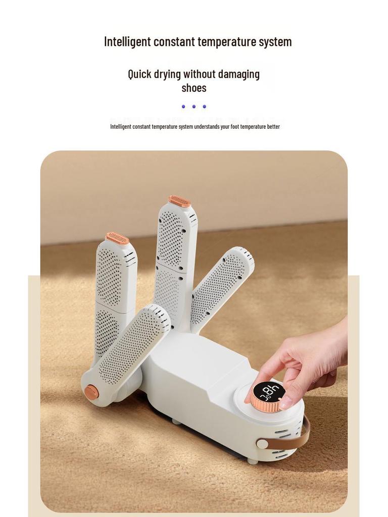 Teleszkópos Cipőszárító és Szagtalanító - Gyorsszárító, Sterilizáló Melegítő Otthonra és Diákoknak