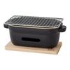 Kamoshika Douguten Ceramic Charcoal Stove, Black, with Rack and Base, Water Stove, Tabletop, Ceramic, Banko Ware, Made In Japan