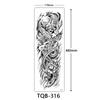 Full Arm Tattoo Sticker, Full Arm Big Picture Tattoo Sticker, Flower Arm Tattoo Sticker Tattoo