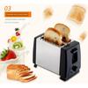 Household Stainless Steel Toaster Double-Slot Toaster Fully Automatic Mini Breakfast Toast 2 Pieces