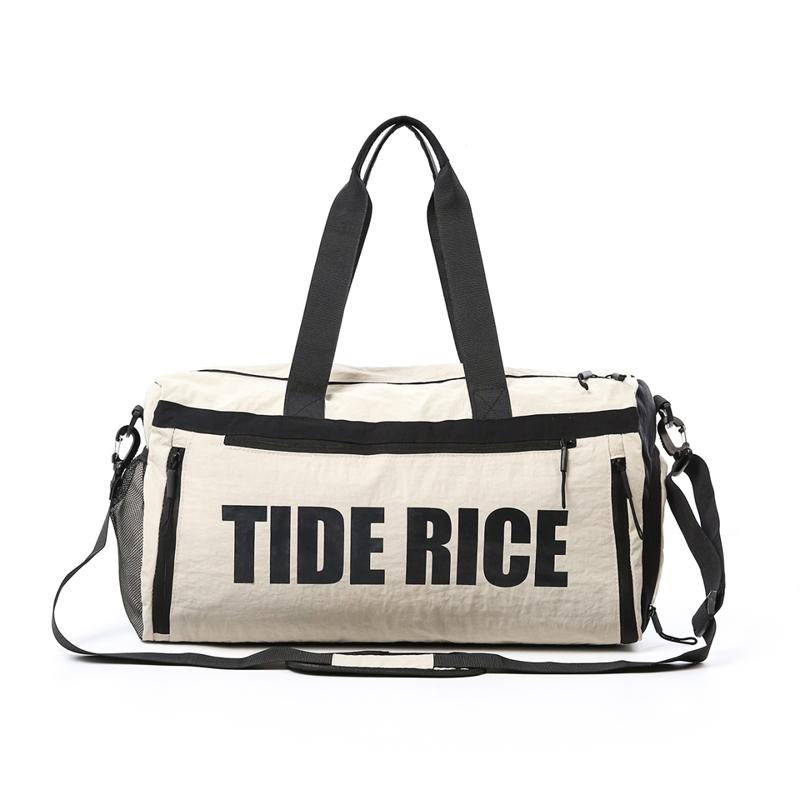 

Travel Bag Large Capacity Crossbody Bag Dry And Wet Separate Breathable Shoes Gym Bag Wirh Letter