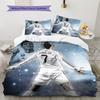 Biancheria da letto con motivo Cristiano Ronaldo Decorazione per la casa Regalo di compleanno (1 * copripiumino + 2 * federa, senza nucleo)