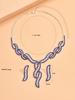 4 pieces of women's trendy claw chain series wrapped hollow earrings necklace bracelet jewelry set banquet party holiday gifts