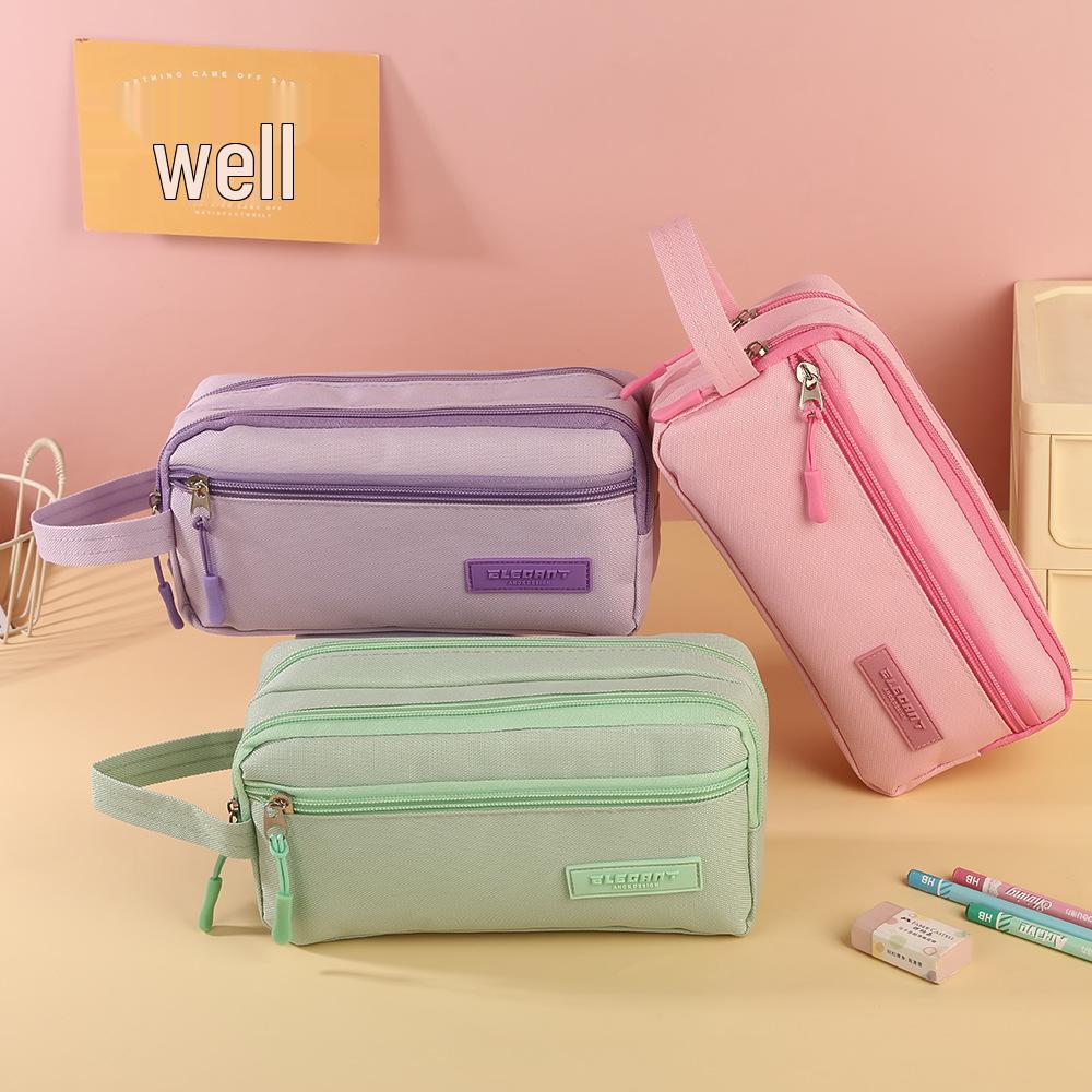Unisex Multi-Layer Portable Pencil Case for Students—Large Capacity Stationery Organizer