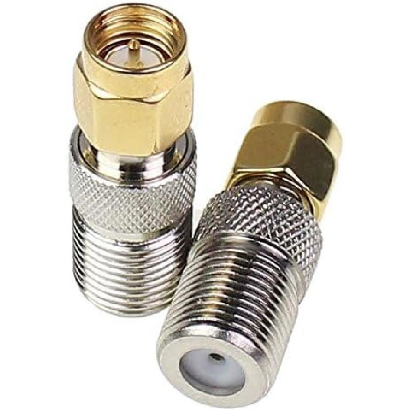 F Type to SMA Male Female Coax Connector Coaxial Adapter 2 Sets 6 Pcs