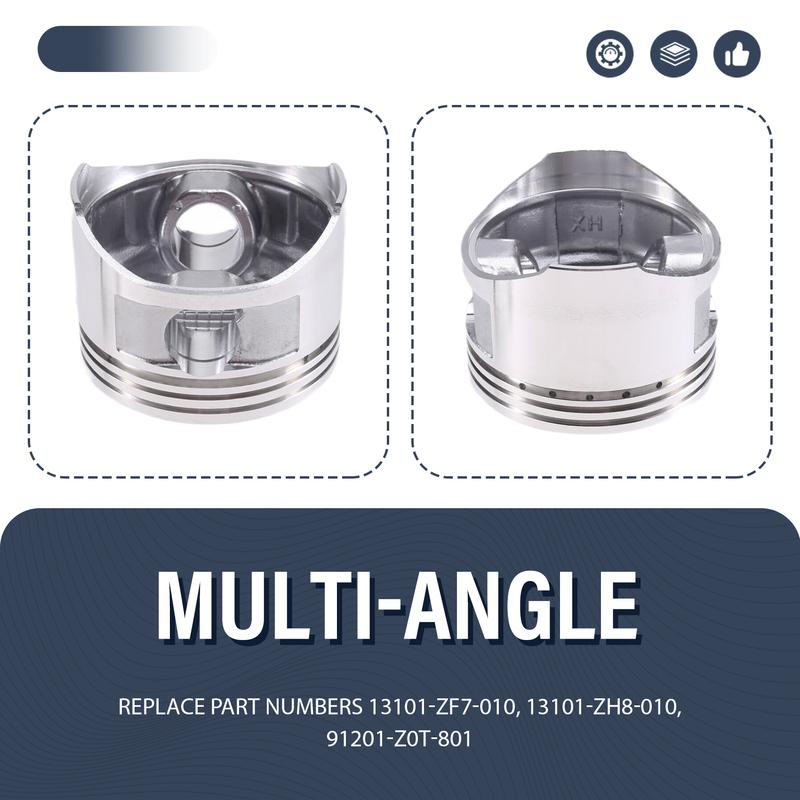 Precise 68Mm Piston Rings Gasket Oil Seal Rebuild For Honda GX160 GX200 168F 5.5/6.5-HP 2-3.5Kw 4-Stroke Generator