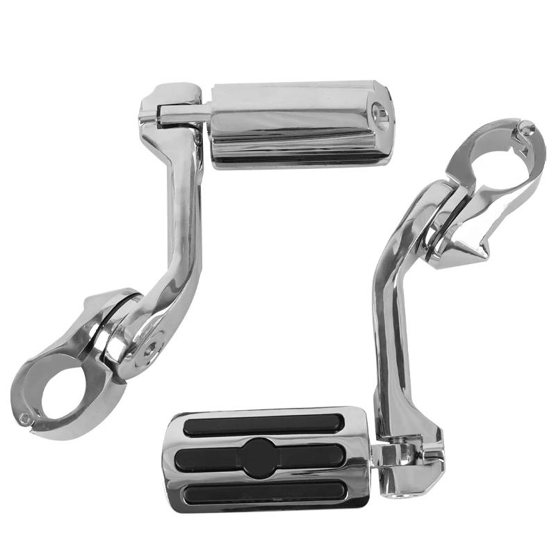 Long Handle and Short Handle Pedals, Adjustable Motorcycle Pedal Support, Modified Pedal Suitable for 1.25"/32mm Harley Gliding