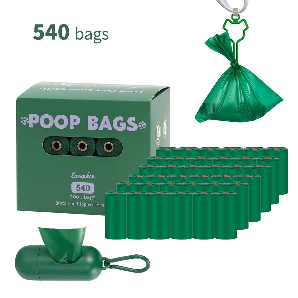 Eco-friendly Biodegradable Dog Waste Bags with Dispenser