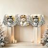 Christmas Fireplace Mantel Scarf for Holiday Table Decoration Festive Home Shelf Decor