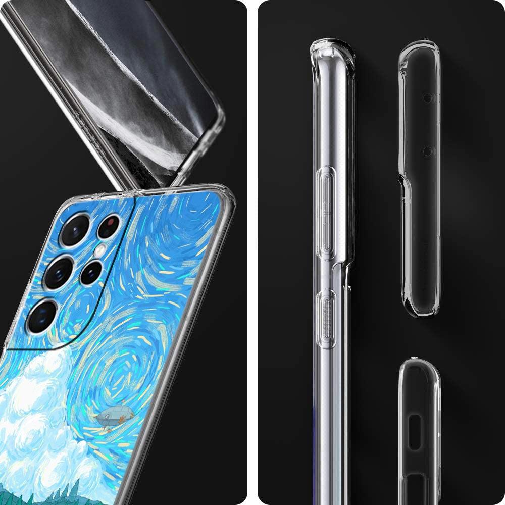 INS Japan Sunset Scenery Clear Phone Case For Samsung Galaxy S23 S22 5G S20 Ultra S21 FE 5G S10E S9 S8 S10 Plus Soft Back Cover