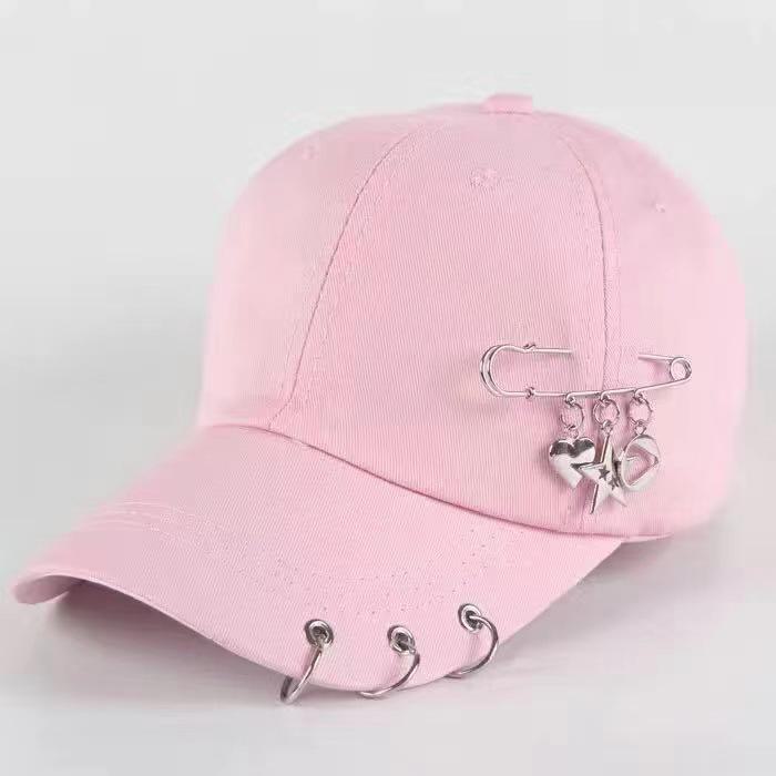 

Модная женская летняя бейсболка в корейском стиле — защита от солнца для путешествий, отдыха на природе и пар Large pin розовый