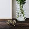 Solid Ornament Fine Workmanship Home Decoration Portable Chinese Zodiac Brass Tiger Ornament for Home
