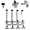 4 Bottle Optic Wall Mount Stand Dispenser Mounted Alcohol Revolving Nozzle Drinkware