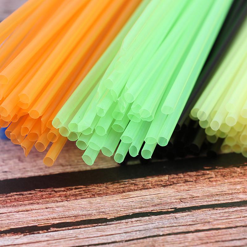 350Pcs Children Diy Folded Star Plastic Straw Lucky Transparent Tube Origami