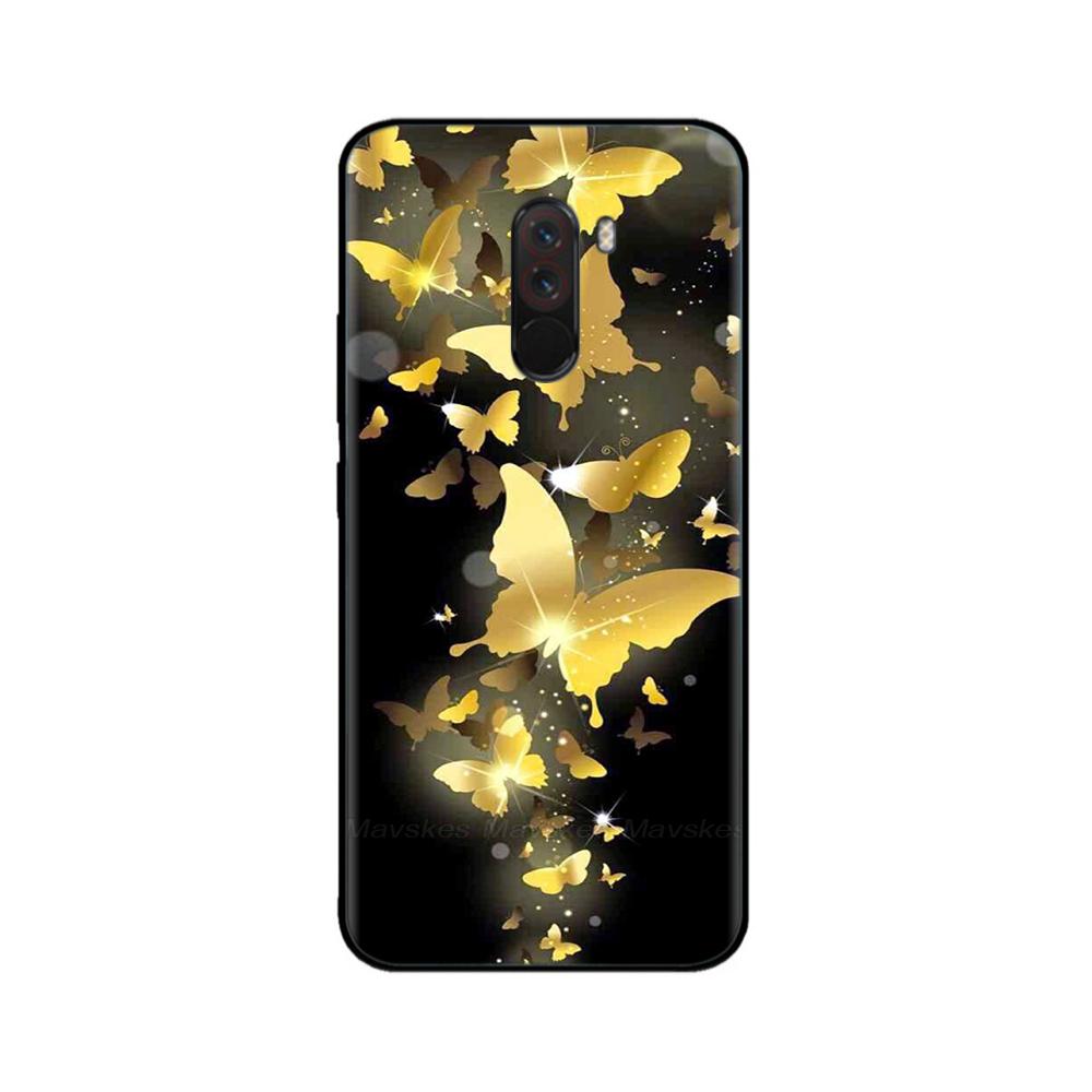 Phone Case For Xiaomi Pocophone F1 Global Case Pocofone F1 Silicone Soft TPU Back Cover For Xiomi Poco F1 Case Black Bumper