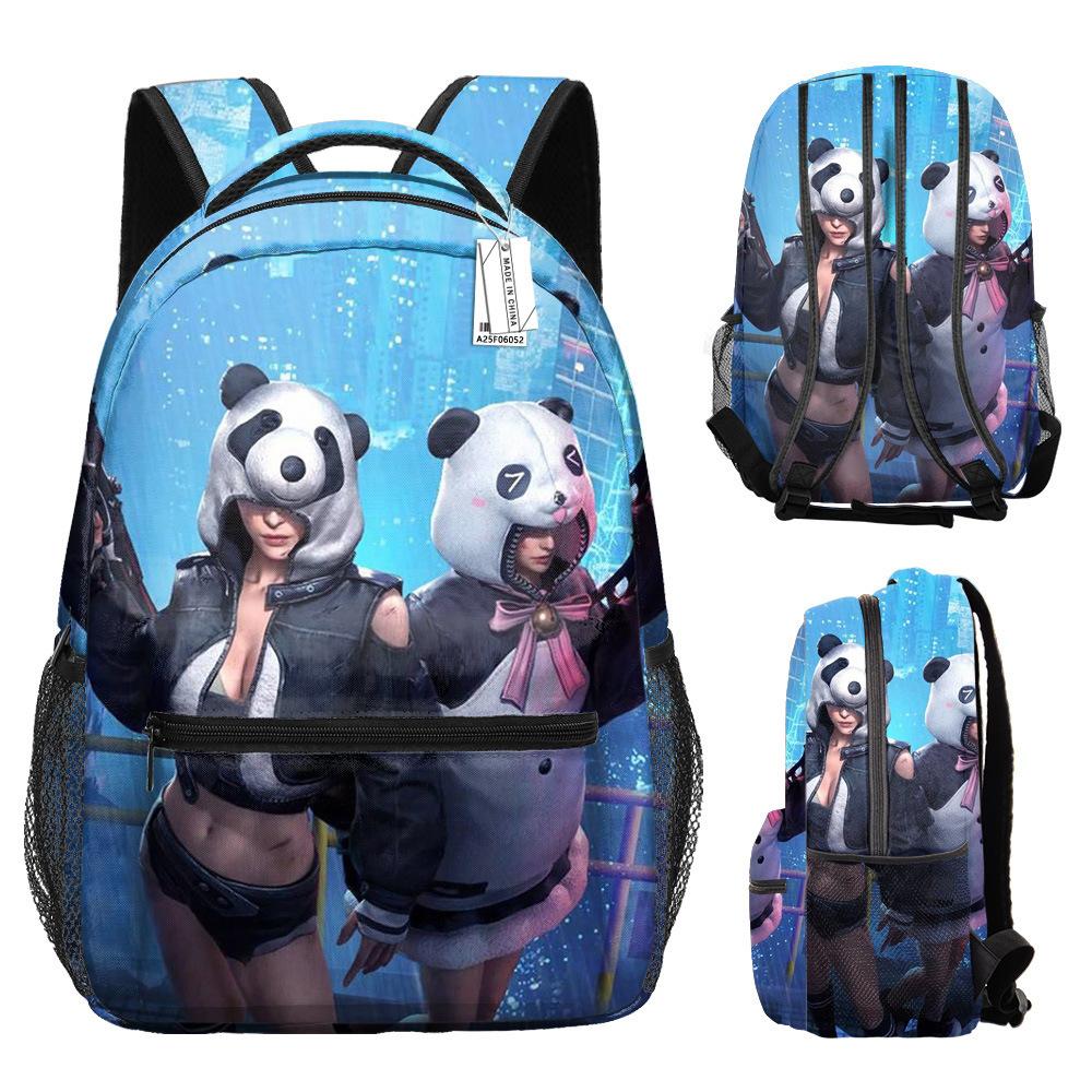 Harajuku Kpop Youthful Novelty School Bags Unisex Free Fire Travel Bags 3D Print Oxford Waterproof Notebook Shoulder Backpacks