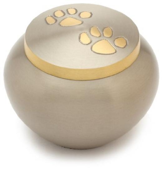 Urns UK Pet Memorial cremazione urna Chertsey Nero Peltro