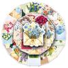 50pcs Creative Cartoon Envelope Bouquet Graffiti Stickers for Phone Cases, Desktops, Helmets