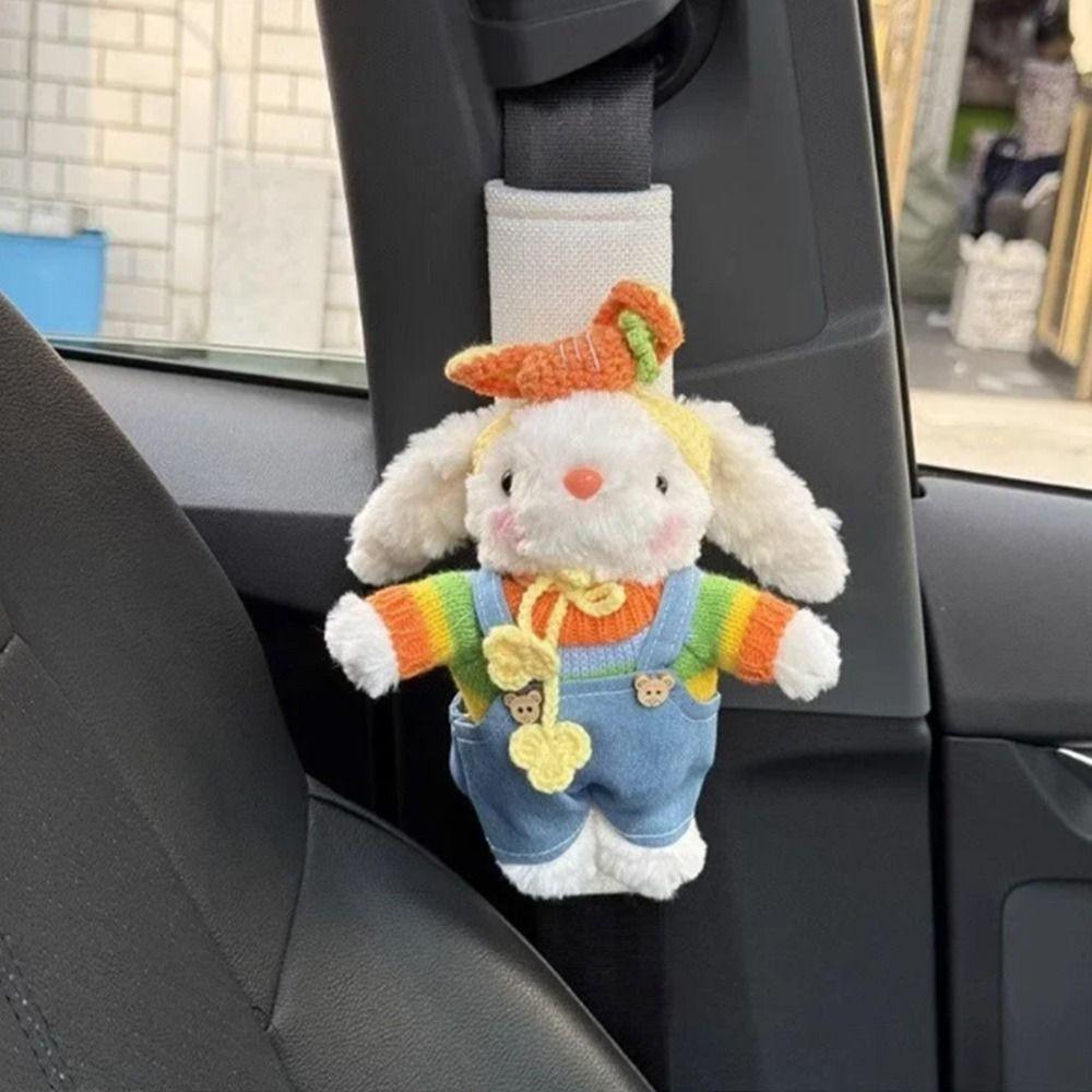 Long-eared Rabbit Car Seat Belt Cover Anti Slip Seat Belt Shoulder Pad Children's Car Safety