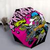 1pc cheese monster Automatic Open/Close Umbrella with 8-Rib Windproof Canopy10193