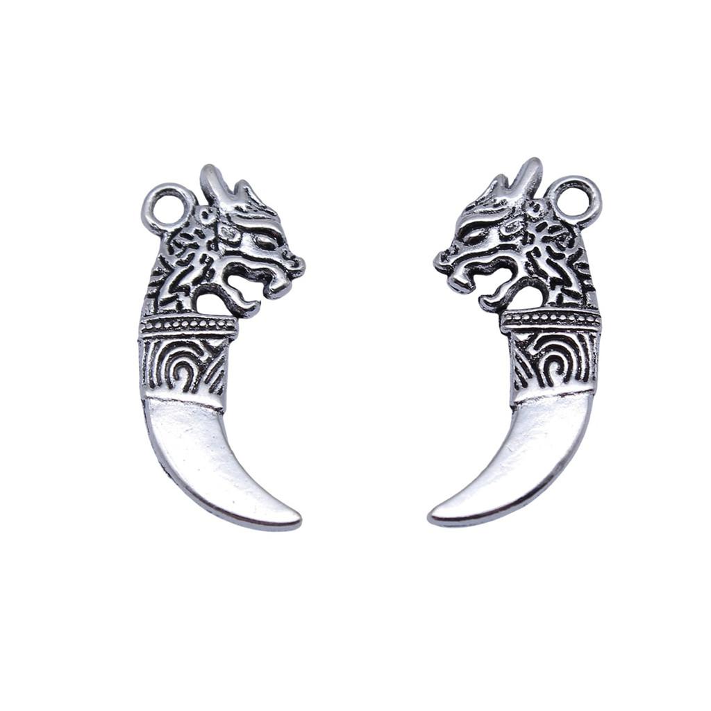 Charms Tiger Lion Wolf Pendants Kids' Jewelry Materials QC131