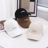 Deep-Top Big-Head Box With Embroidered Letters Baseball Cap For Women, Versatile Spring/Summer Hardtop Wide-Brim Baseball Cap For Men