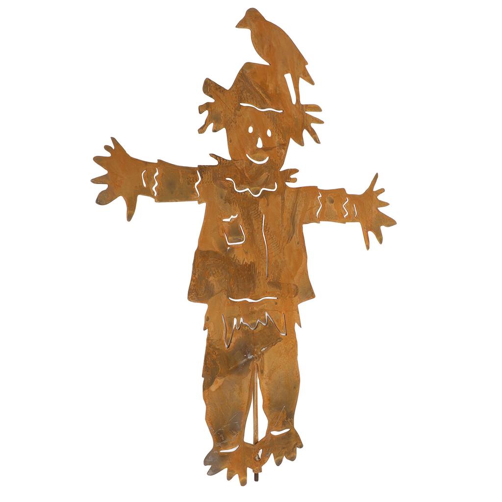 Kovová strašák dekorativní ručně vyráběná podzimní strašák zahradní zápich pro podzim venkovní zahrada terasa Y