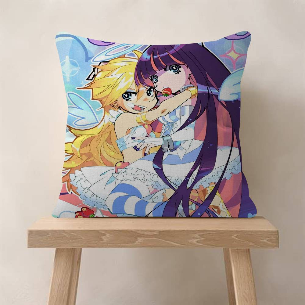 Panty And Stocking With Garterbelt Scanty Anime Office Cushion Pillowcase Car Cushion CoverXCM Lumbar Pillowcase Sofa